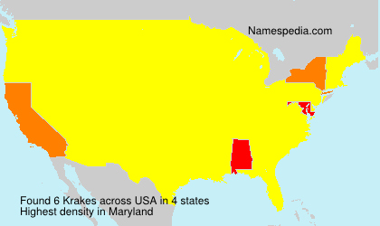 Surname Krakes in USA Surname Krakes in USA