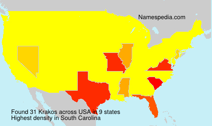 Surname Krakos in USA Surname Krakos in USA