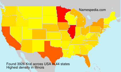 Surname Kral in USA Surname Kral in USA