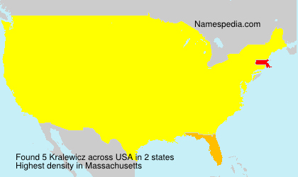 Surname Kralewicz in USA Surname Kralewicz in USA