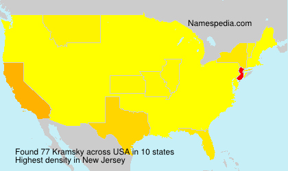Surname Kramsky in USA Surname Kramsky in USA