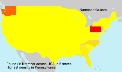 Surname Kramzer in USA Surname Kramzer in USA
