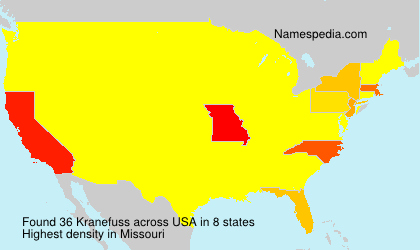 Surname Kranefuss in USA Surname Kranefuss in USA