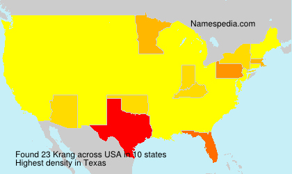 Surname Krang in USA Surname Krang in USA