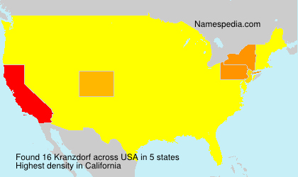Surname Kranzdorf in USA