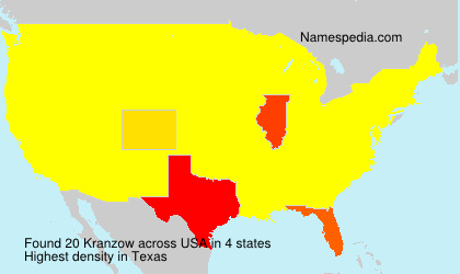 Surname Kranzow in USA Surname Kranzow in USA