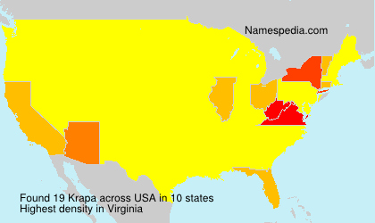 Surname Krapa in USA Surname Krapa in USA