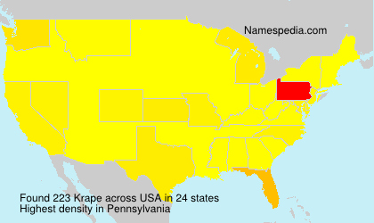 Surname Krape in USA Surname Krape in USA