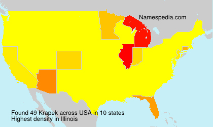 Surname Krapek in USA Surname Krapek in USA