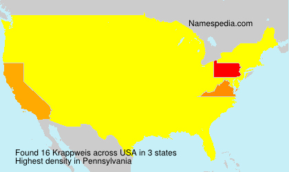 Surname Krappweis in USA Surname Krappweis in USA