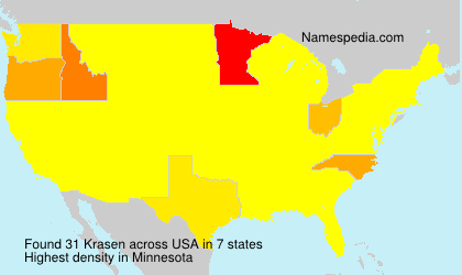 Surname Krasen in USA