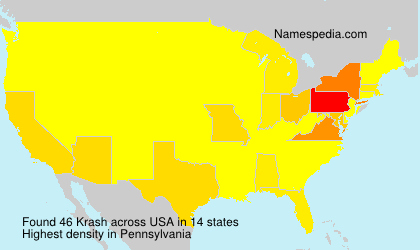 Surname Krash in USA Surname Krash in USA