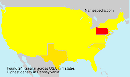 Surname Krasnai in USA Surname Krasnai in USA