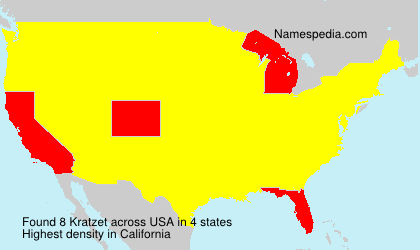 Surname Kratzet in USA