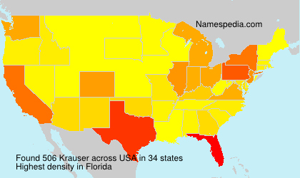 Surname Krauser in USA Surname Krauser in USA