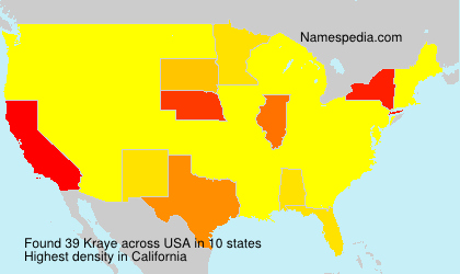 Surname Kraye in USA Surname Kraye in USA