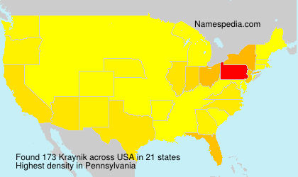 Surname Kraynik in USA Surname Kraynik in USA