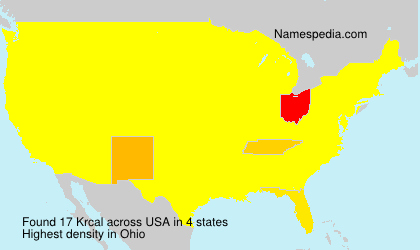 Surname Krcal in USA Surname Krcal in USA