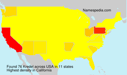 Surname Kredel in USA Surname Kredel in USA