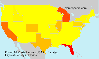 Surname Kredell in USA