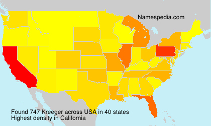 Surname Kreeger in USA Surname Kreeger in USA