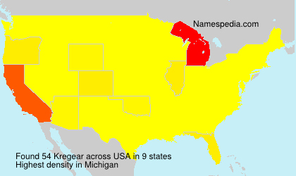 Surname Kregear in USA Surname Kregear in USA
