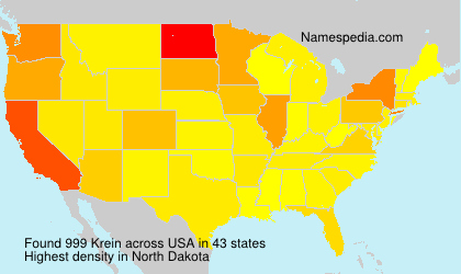 Surname Krein in USA Surname Krein in USA