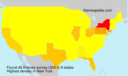 Surname Kreines in USA Surname Kreines in USA