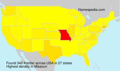 Surname Kreitler in USA Surname Kreitler in USA
