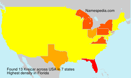 Surname Krejcar in USA Surname Krejcar in USA