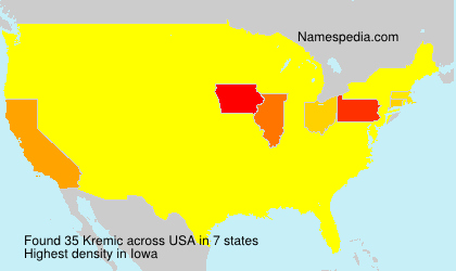 Surname Kremic in USA Surname Kremic in USA