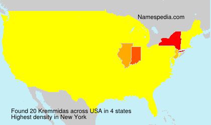 Surname Kremmidas in USA Surname Kremmidas in USA