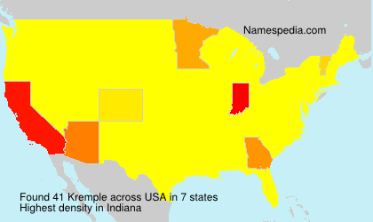 Surname Kremple in USA Surname Kremple in USA
