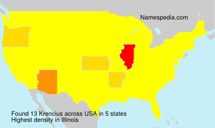 Surname Krencius in USA Surname Krencius in USA