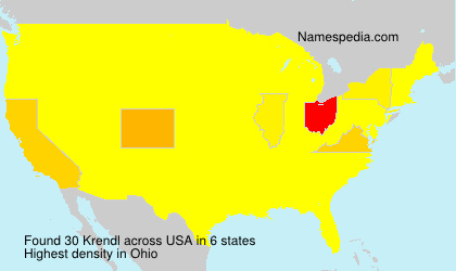 Surname Krendl in USA Surname Krendl in USA