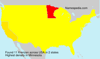 Surname Krenzen in USA Surname Krenzen in USA