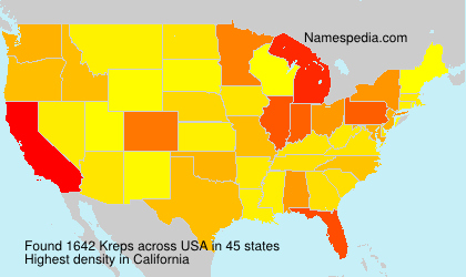 Surname Kreps in USA Surname Kreps in USA