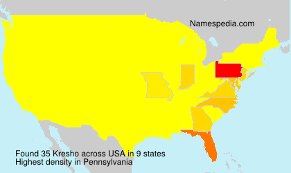 Surname Kresho in USA Surname Kresho in USA