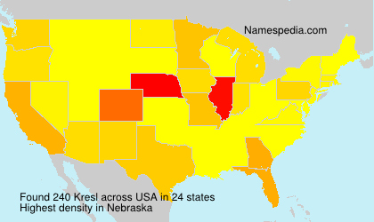 Surname Kresl in USA Surname Kresl in USA