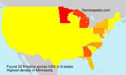 Surname Kreslins in USA Surname Kreslins in USA