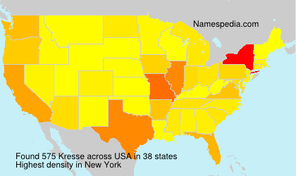 Surname Kresse in USA Surname Kresse in USA