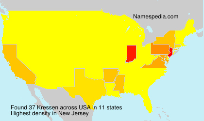 Surname Kressen in USA Surname Kressen in USA