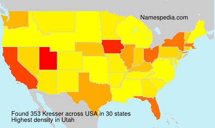 Surname Kresser in USA Surname Kresser in USA