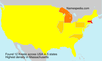 Surname Kreste in USA Surname Kreste in USA