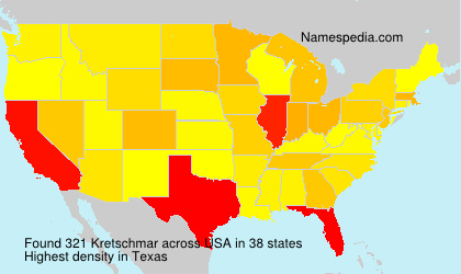 Surname Kretschmar in USA Surname Kretschmar in USA