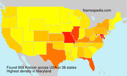 Surname Kretzer in USA Surname Kretzer in USA