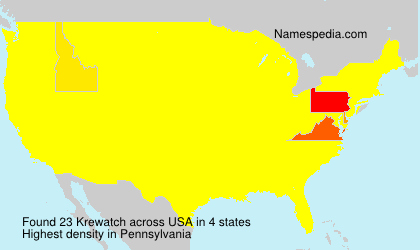 Surname Krewatch in USA Surname Krewatch in USA