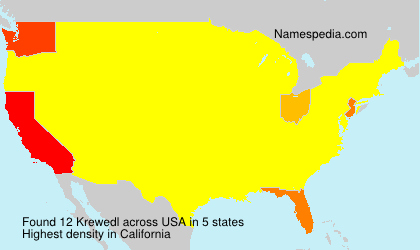 Surname Krewedl in USA Surname Krewedl in USA