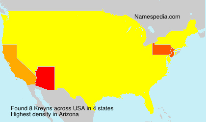 Surname Kreyns in USA Surname Kreyns in USA