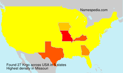 Surname Krgo in USA Surname Krgo in USA